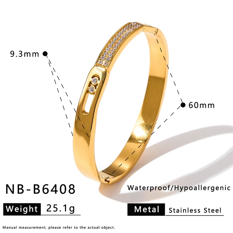 Serena Glow Bangle for Women - 18K Gold Plated