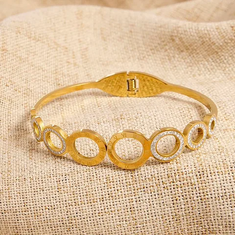Cercle Eternel Bangle for Women - 18K Gold Plated