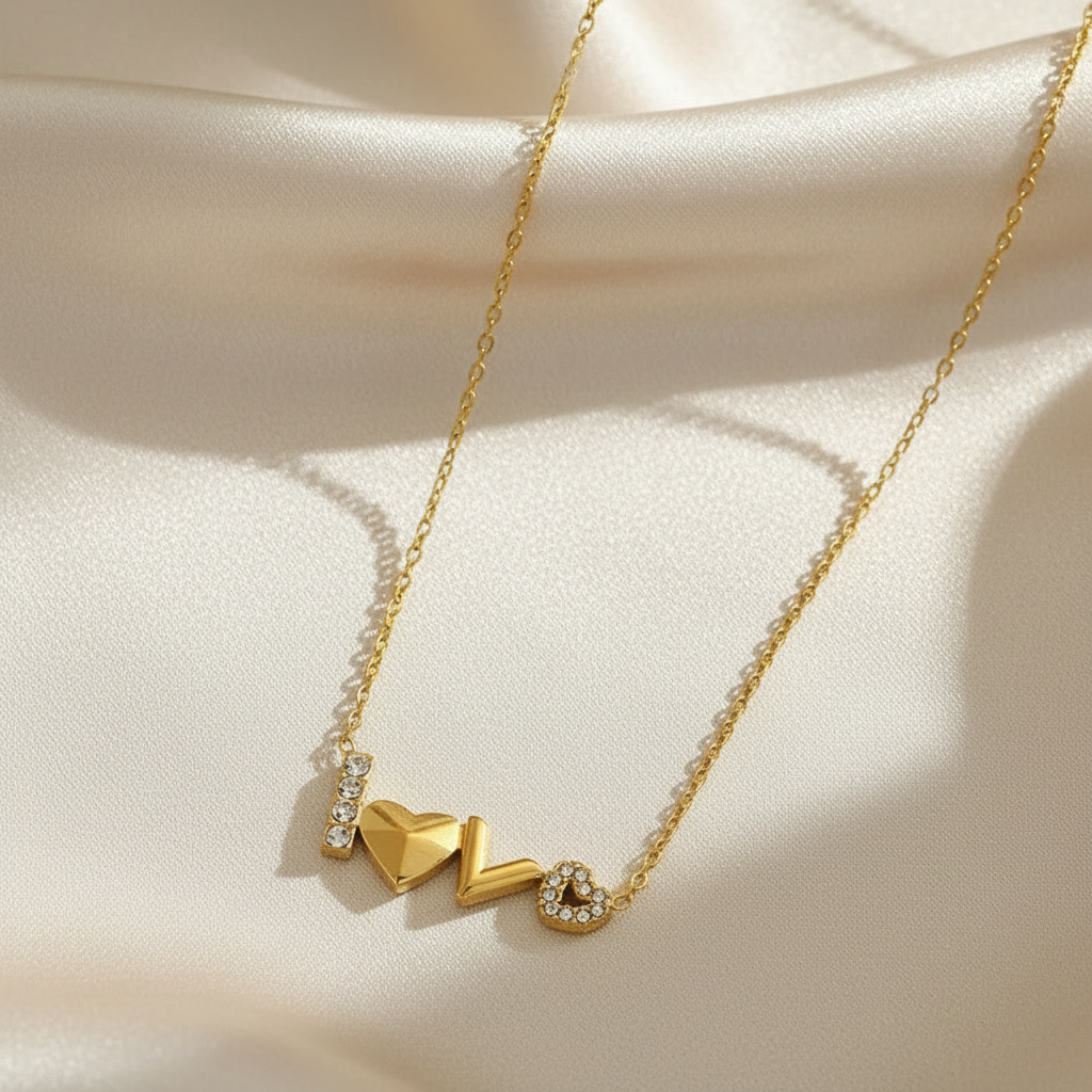 Gilded Cherish Necklace For Women - 18K Gold Plated