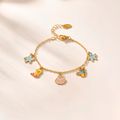Ocean Treasures Charm Bracelet For Kids - 18K Gold Plated