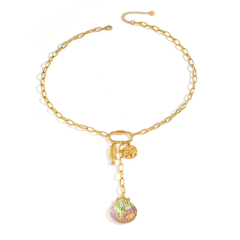 Perla Maris Necklace For Women - 18K Gold Plated