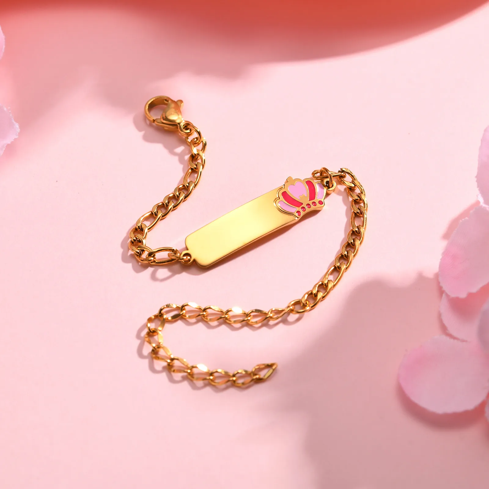 Crown Charm Kids Bracelet