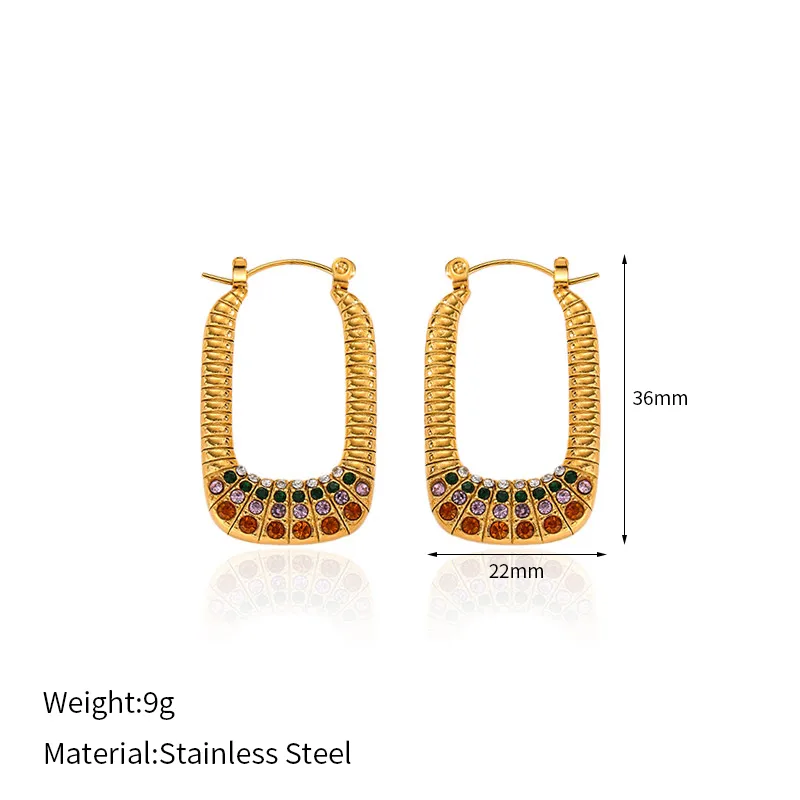 Hena Shine Earrings For Women - 18 K Gold Plated