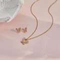 Butterfly Sparkle Charm Kids Jewelry Combo