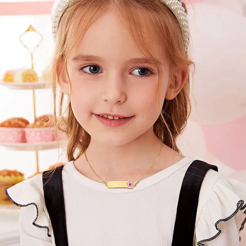 Flower Charm Kids Necklace