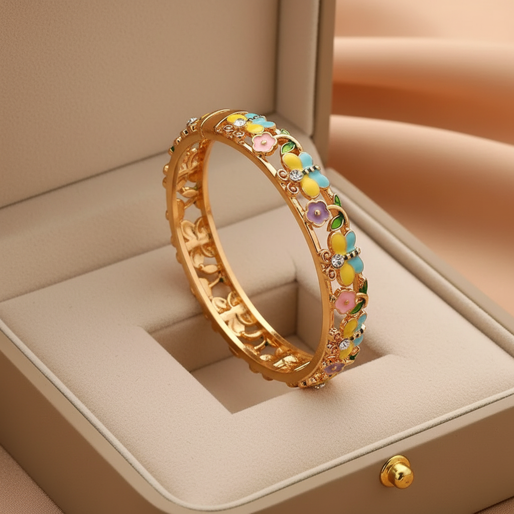 Princess Bloom Party Wear Bangle For Kids