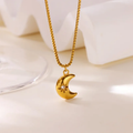 Luna Star Necklace For Women - 18K Gold Plated