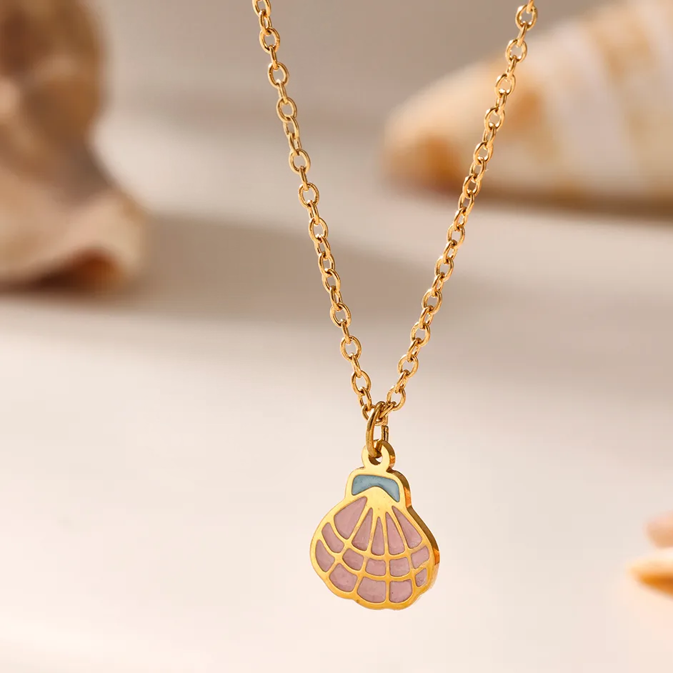 Aquaria Seashell Jewelry Set For Kids - 18K Gold Plated