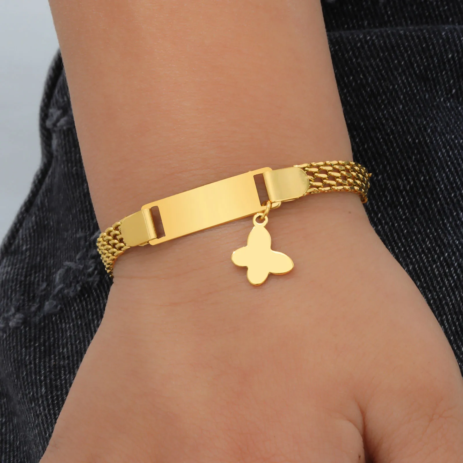 Butterfly Charm Kids Bracelet