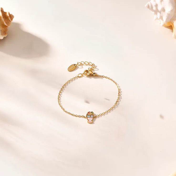 Frosty Sundae Bracelet for Kids - 18K Gold Plated