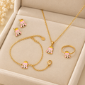 Princess Crown Full Set Jewelry For Kids - 18K Gold Plated