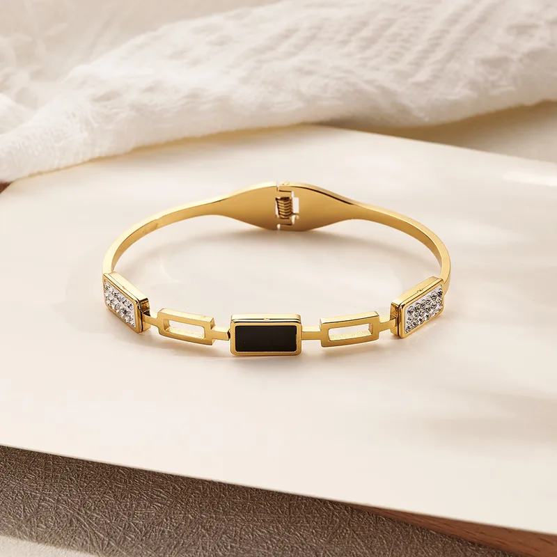Terra Nigra Bangle for Women -18K Gold Plated