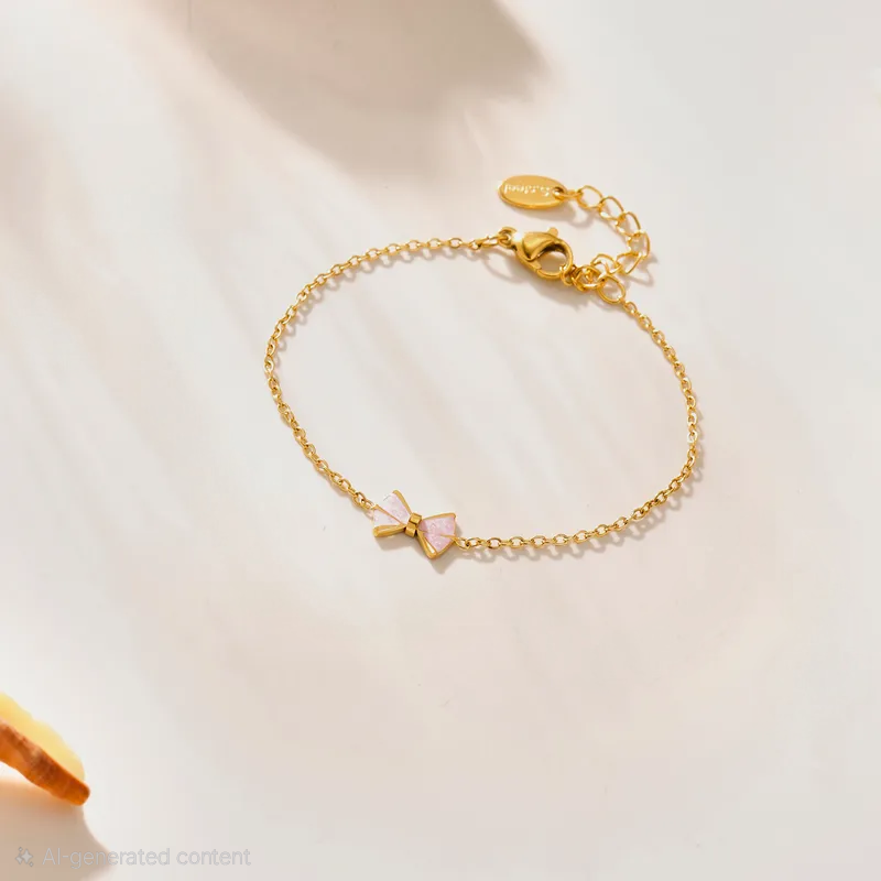 Butterfly Knot Bracelet For Kids - 18K Gold Plated