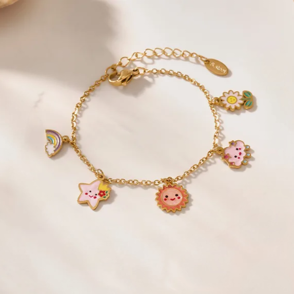 Sunny Bloom  Jewelry Set For Kids - 18K Gold Plated