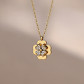 Gilded Petal Necklace For Women - 18K Gold Plated