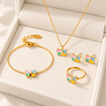 Flutterelle Butterfly Full Set Jewelry For Kids - 18K Gold Plated
