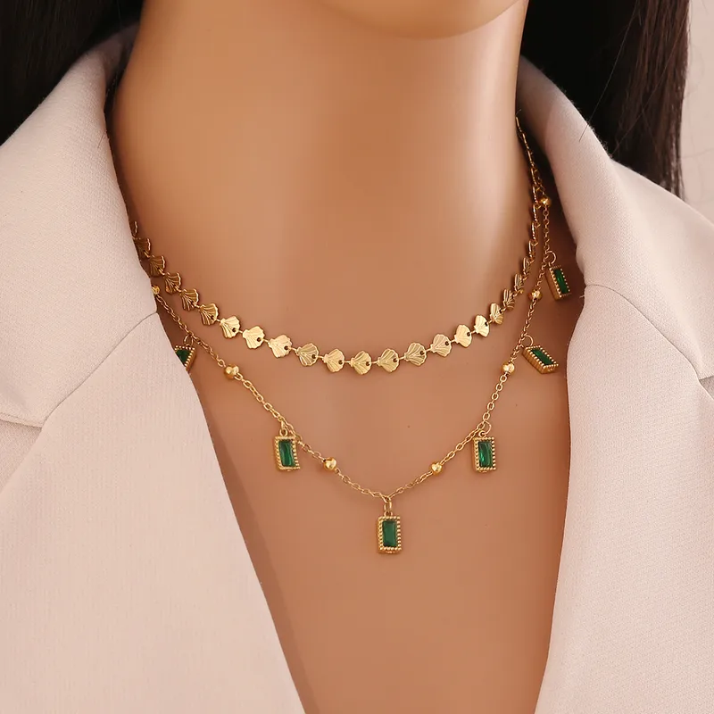 Jewel Dawn Necklace for Women - 18K Gold Plated