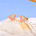 Bella Flutter Ear Studs For Kids - 18K Gold Plated