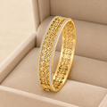 Haiku Fawn Bangle for Women - 18K Gold Plated