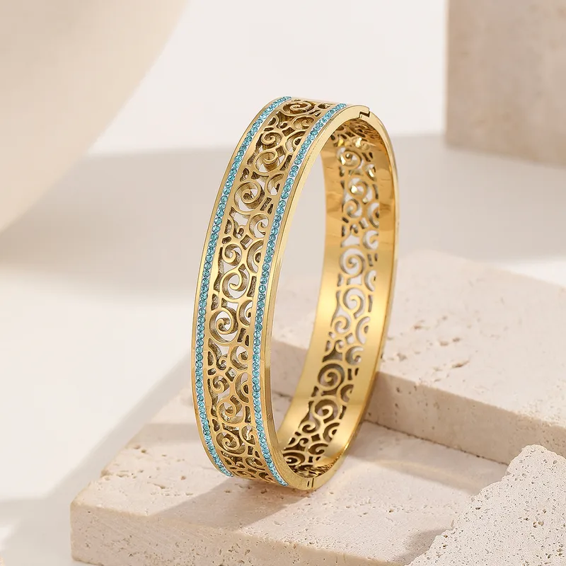 Hamilton Alize Bangle for Women - 18K Gold Plated