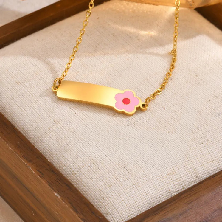 Flower Charm Kids Necklace