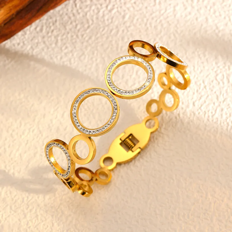 Beacon Alize Bangle for Women - 18K Gold Plated