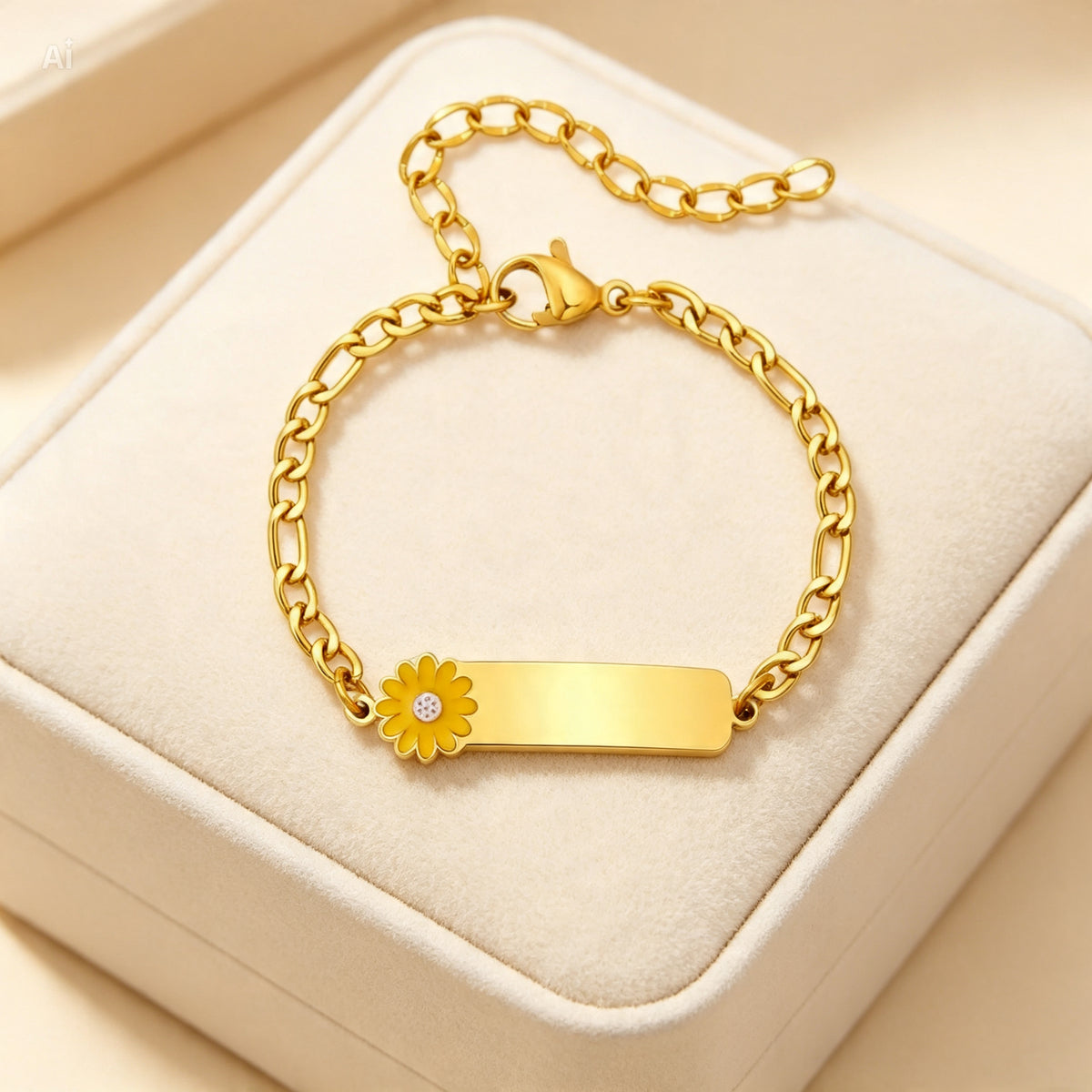 Honey Flower Bracelet For Kids - 18K Gold Plated