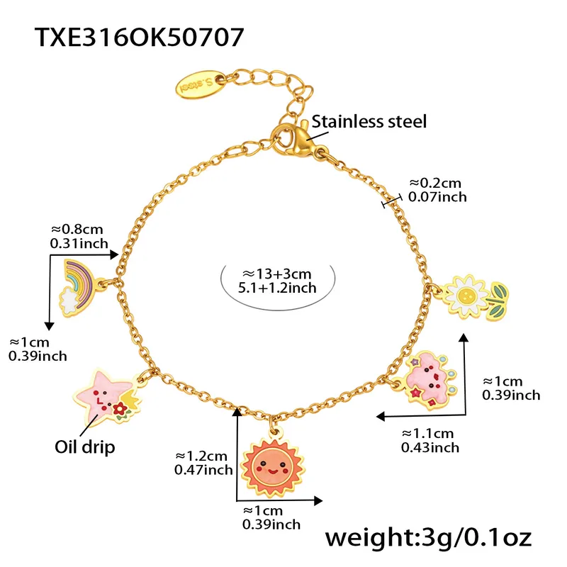 Sunny Bloom  Jewelry Set For Kids - 18K Gold Plated
