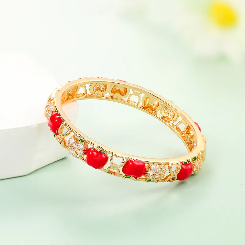 Sweet Apple Party Wear Bangle For Kids