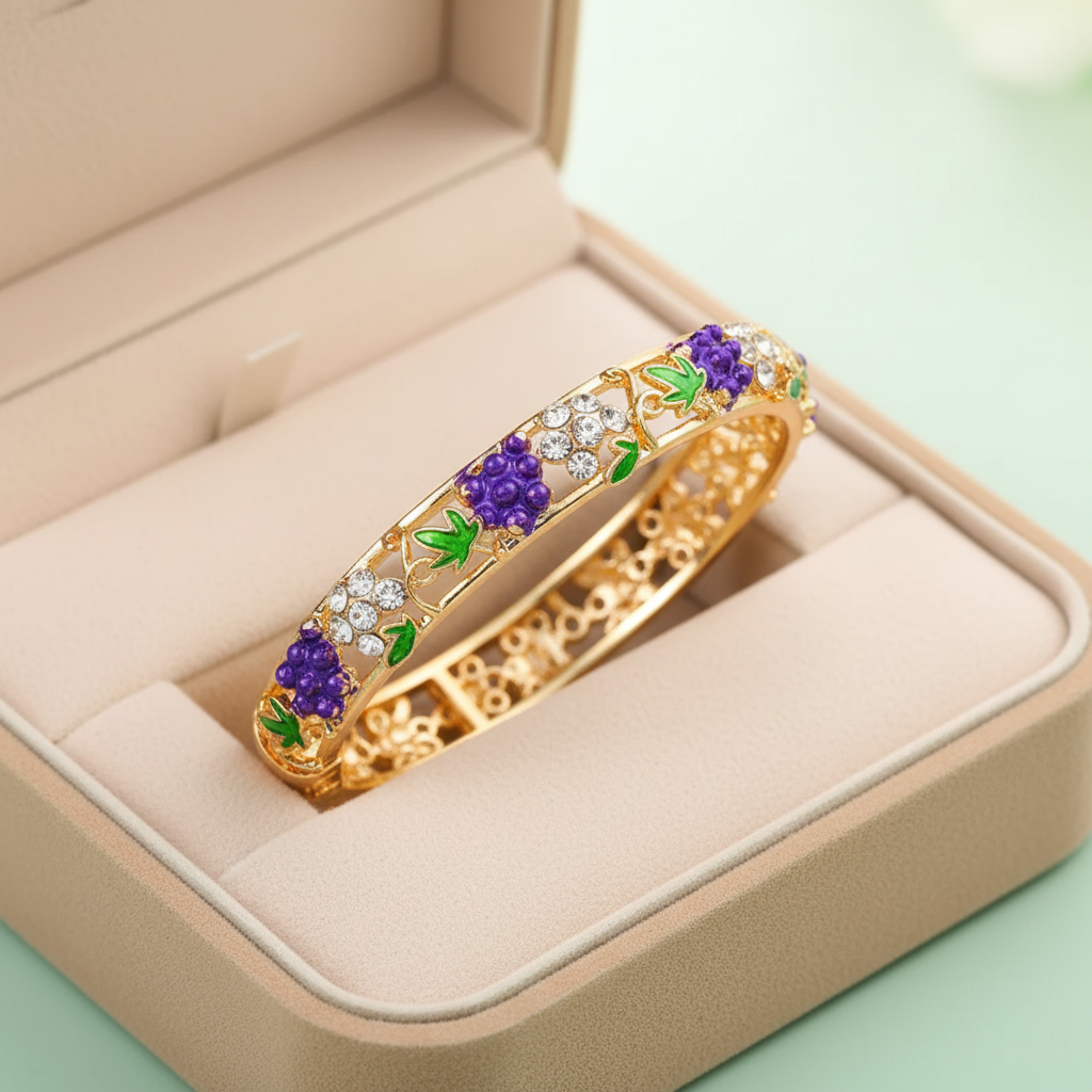 Royal Vineyard Party Wear Bangle For Kids