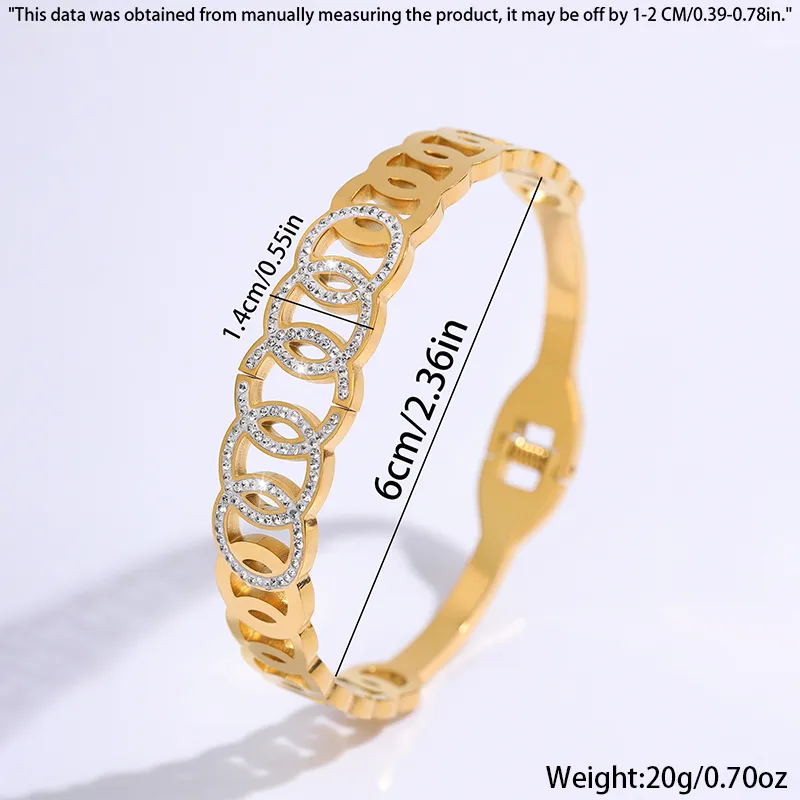 Onda Lieve Bangle for Women - 18K Gold Plated