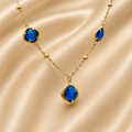 Reina Zafiro Necklace For Women - 18K Gold Plated
