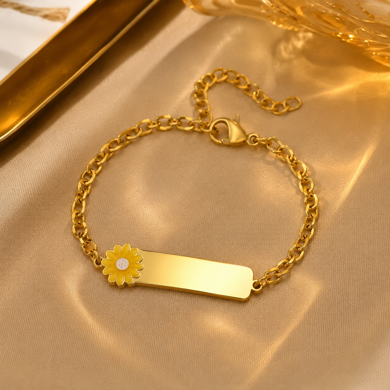 Premium Honey Flower Kids Bracelet - 18K Gold Plated