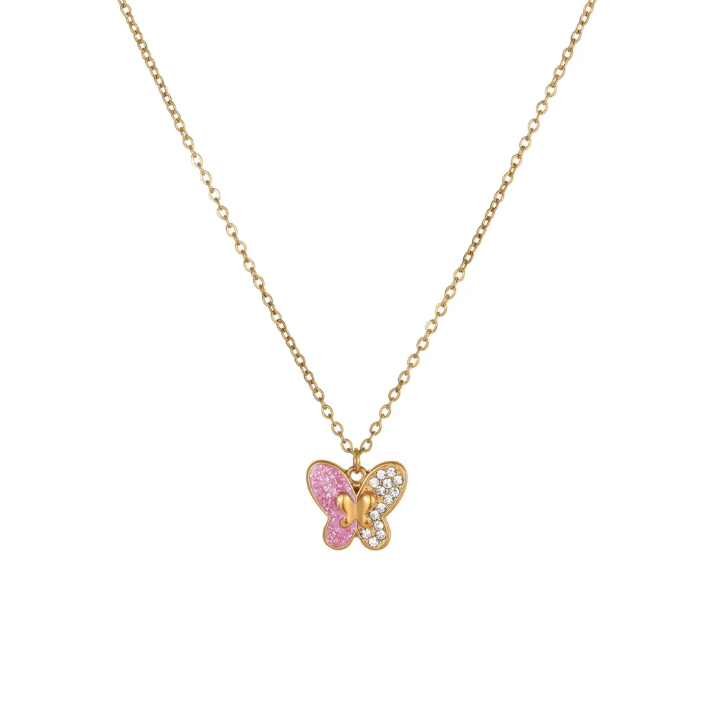 Butterfly Sparkle Charm Kids Jewelry Combo