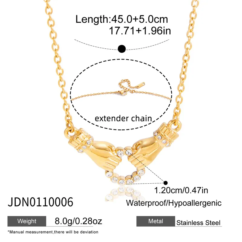 Golden Promise Necklace For Women - 18K Gold Plated