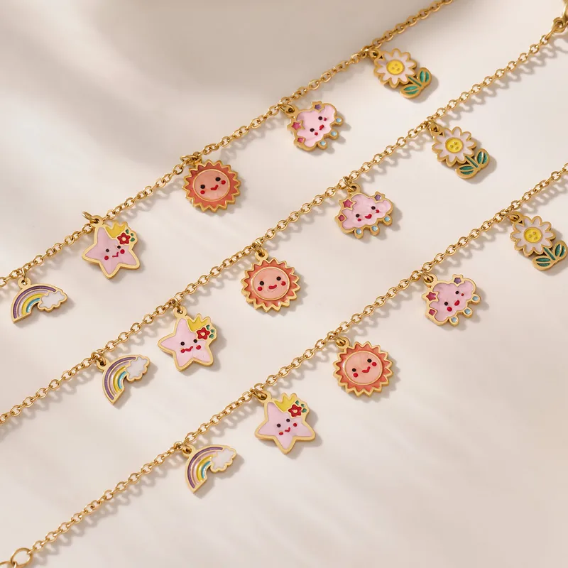 Sunny Bloom  Jewelry Set For Kids - 18K Gold Plated
