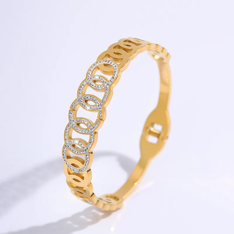 Onda Lieve Bangle for Women - 18K Gold Plated
