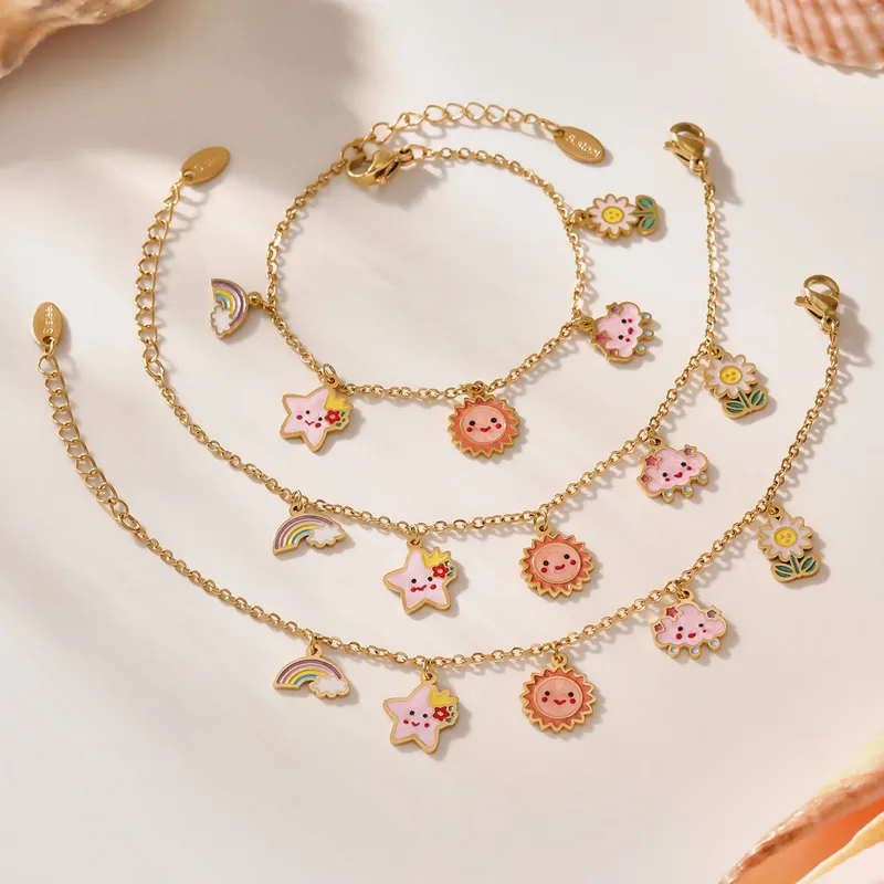 Sunny Bloom  Jewelry Set For Kids - 18K Gold Plated