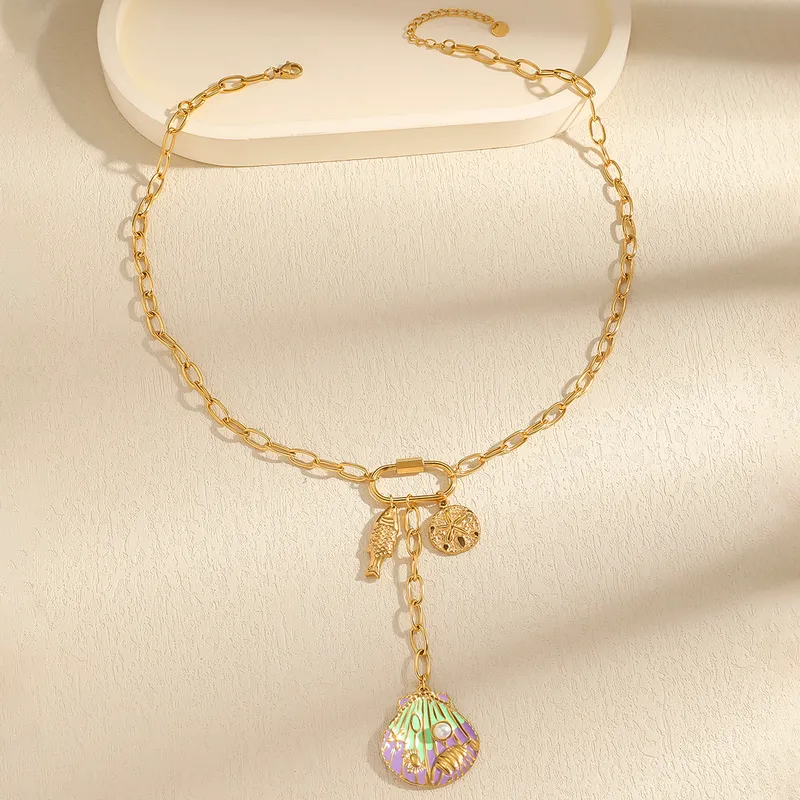 Perla Maris Necklace For Women - 18K Gold Plated