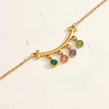 Arco Alegre Necklace for Women - 18K Gold Plated