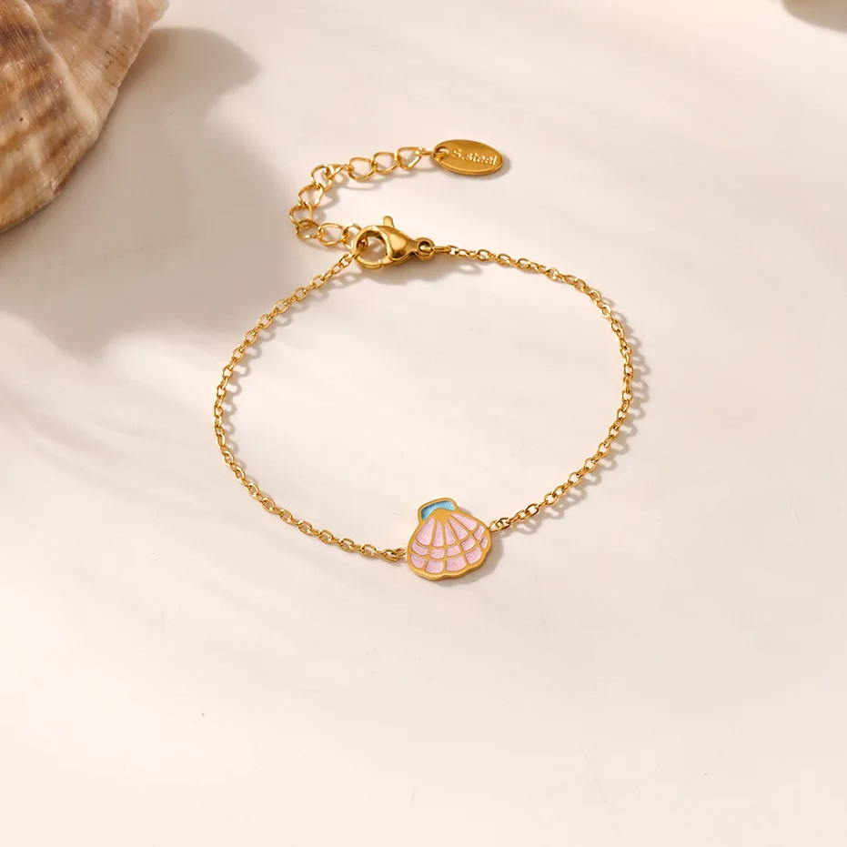 Aquaria Seashell Jewelry Set For Kids - 18K Gold Plated