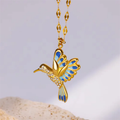 Avelia Hummingbird Necklace For Women - 18K Gold Plated