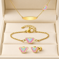 Bella Flutter Full Set Jewelry For Kids - 18K Gold Plated