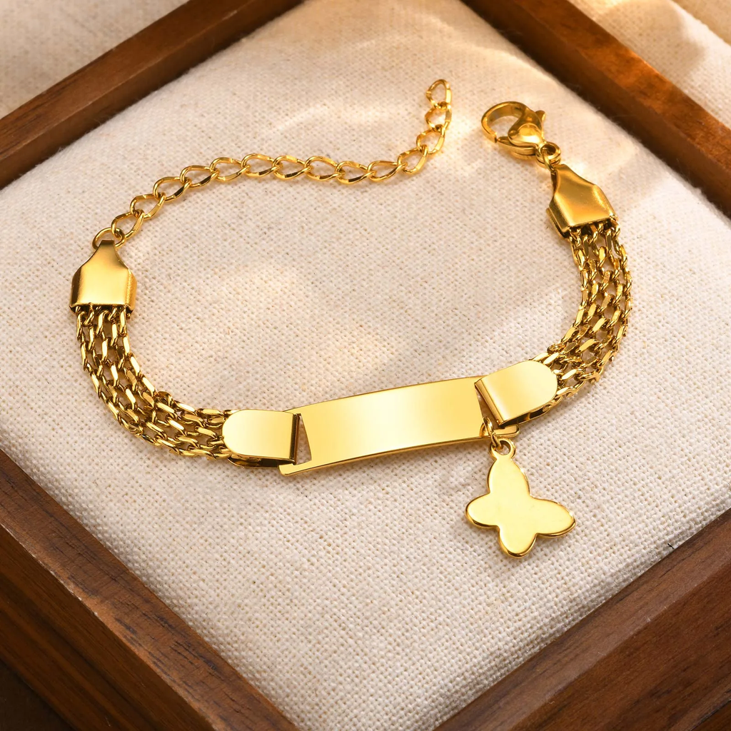 Butterfly Charm Kids Bracelet