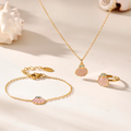 Aquaria Seashell Jewelry Set For Kids - 18K Gold Plated