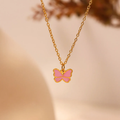 Rosy Wings Necklace For Kids - 18K Gold Plated