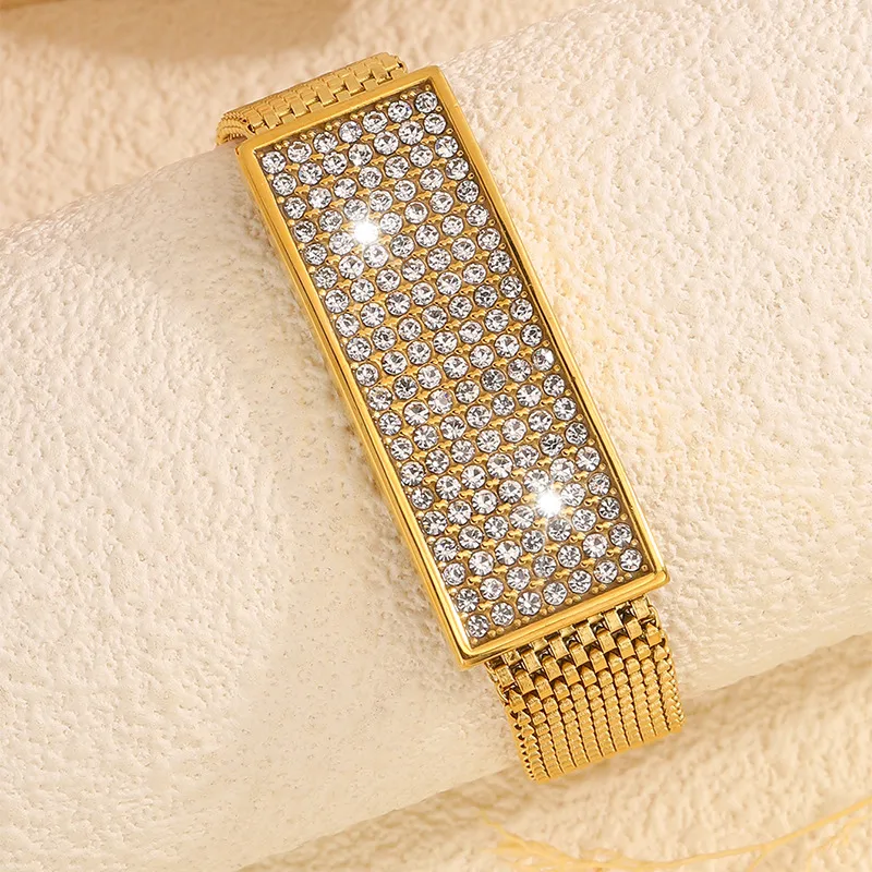Zahra Gilded Sparkle Bracelet For Women - 18K Gold Plated
