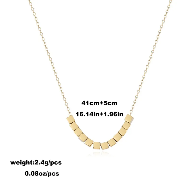 Nova Cube Necklace For Women - 18K Gold Plated