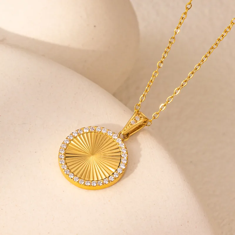 Celestial Halo Necklace for Women - 18K Gold Plated