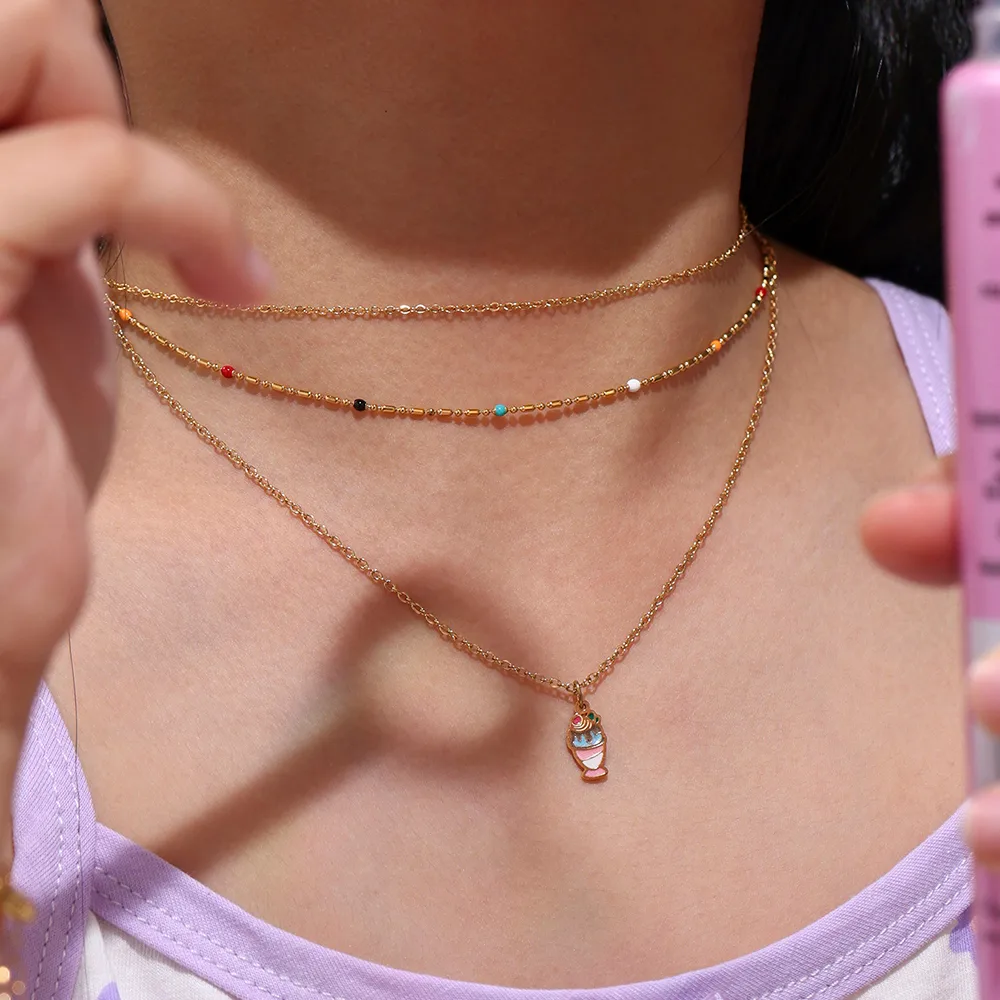 Frosty Sundae Full Set Jewelry for Kids - 18K Gold Plated